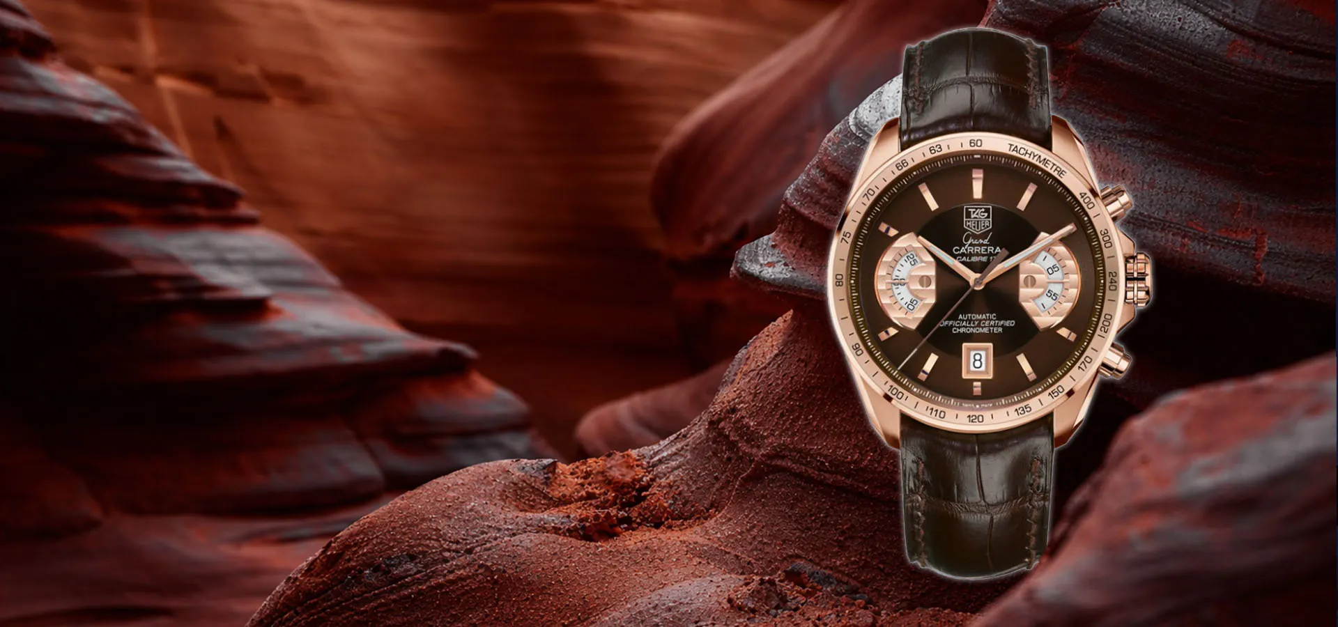 Tag Heuer Carrera replica chronograph watch with brown leather strap and white dialslider_item_2