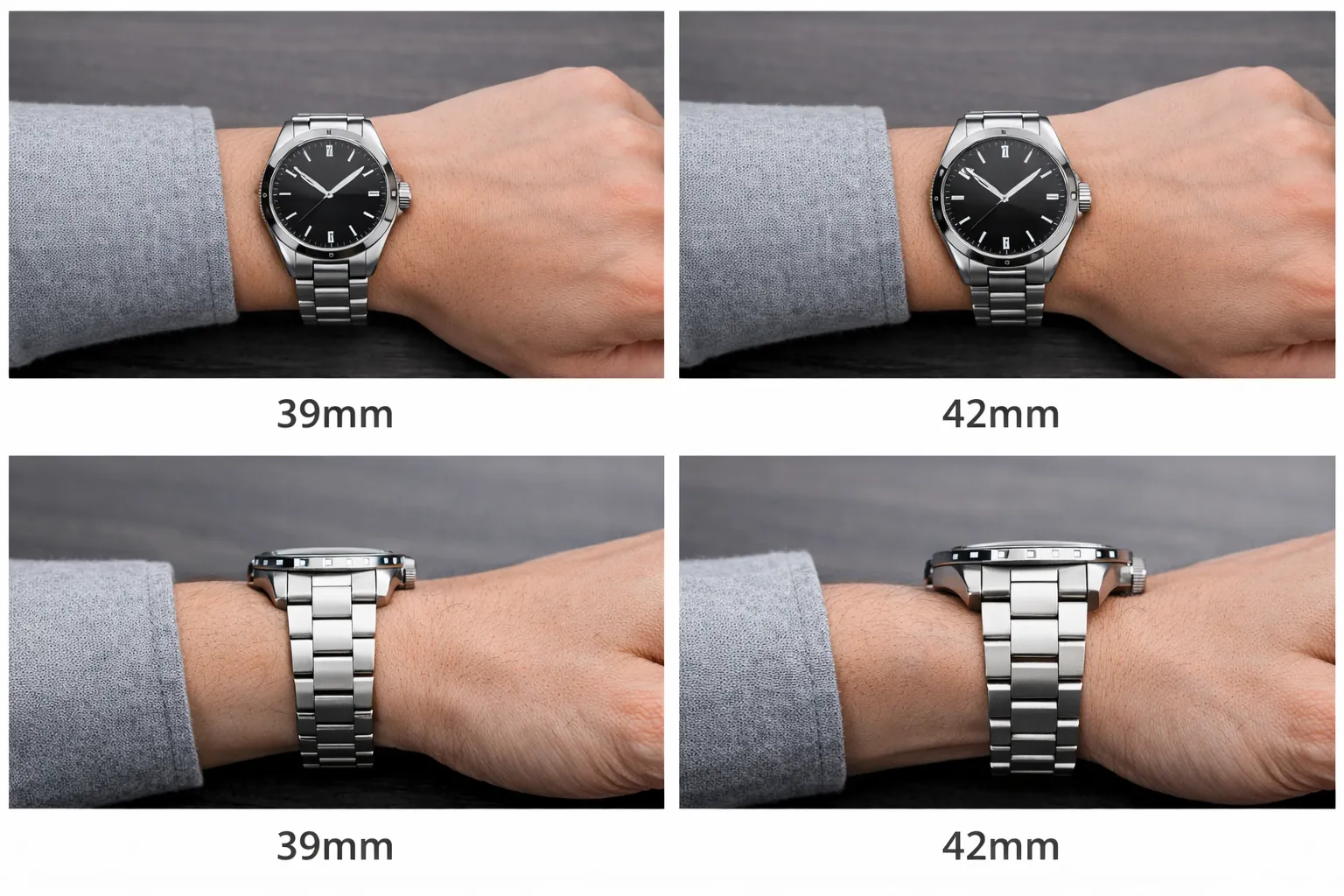 Real-life wrist wear revealing watch balance and ergonomic stability