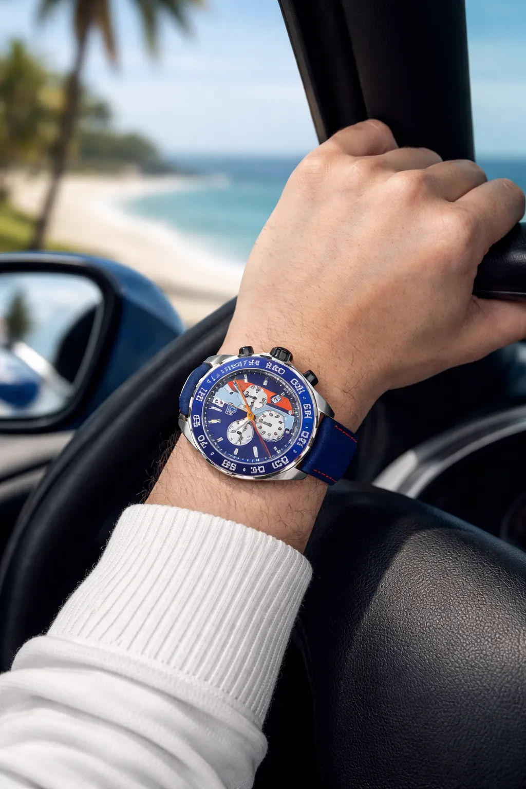 tag heuer replica under 500 daily wear wrist shot driving beach lifestyle