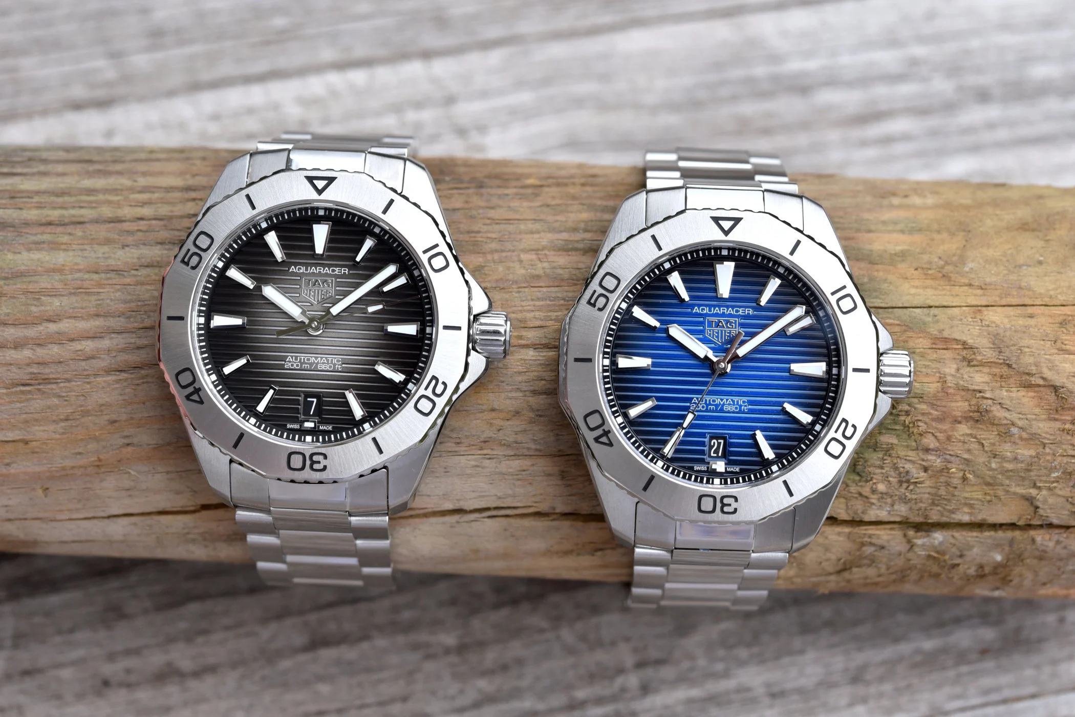tag heuer aquaracer professional 200 blue automatic watch color