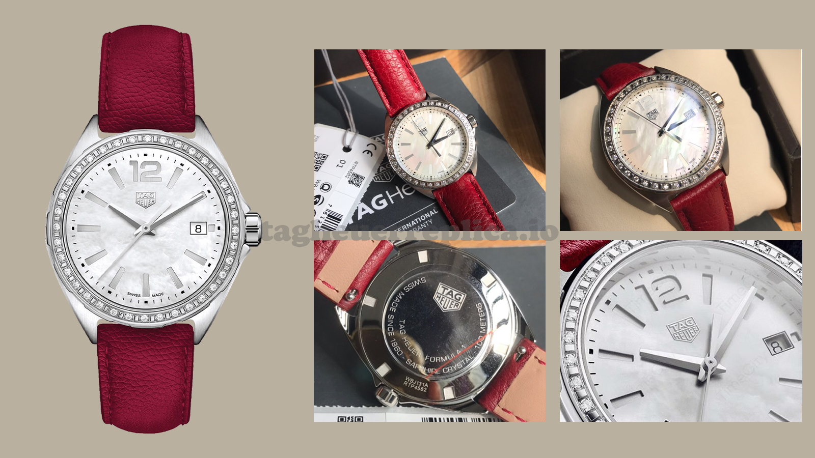 Replica TAG Heuer Formula 1 WBJ131A.FC8253 35mm White MOP Iridescent Dial - Detailed image