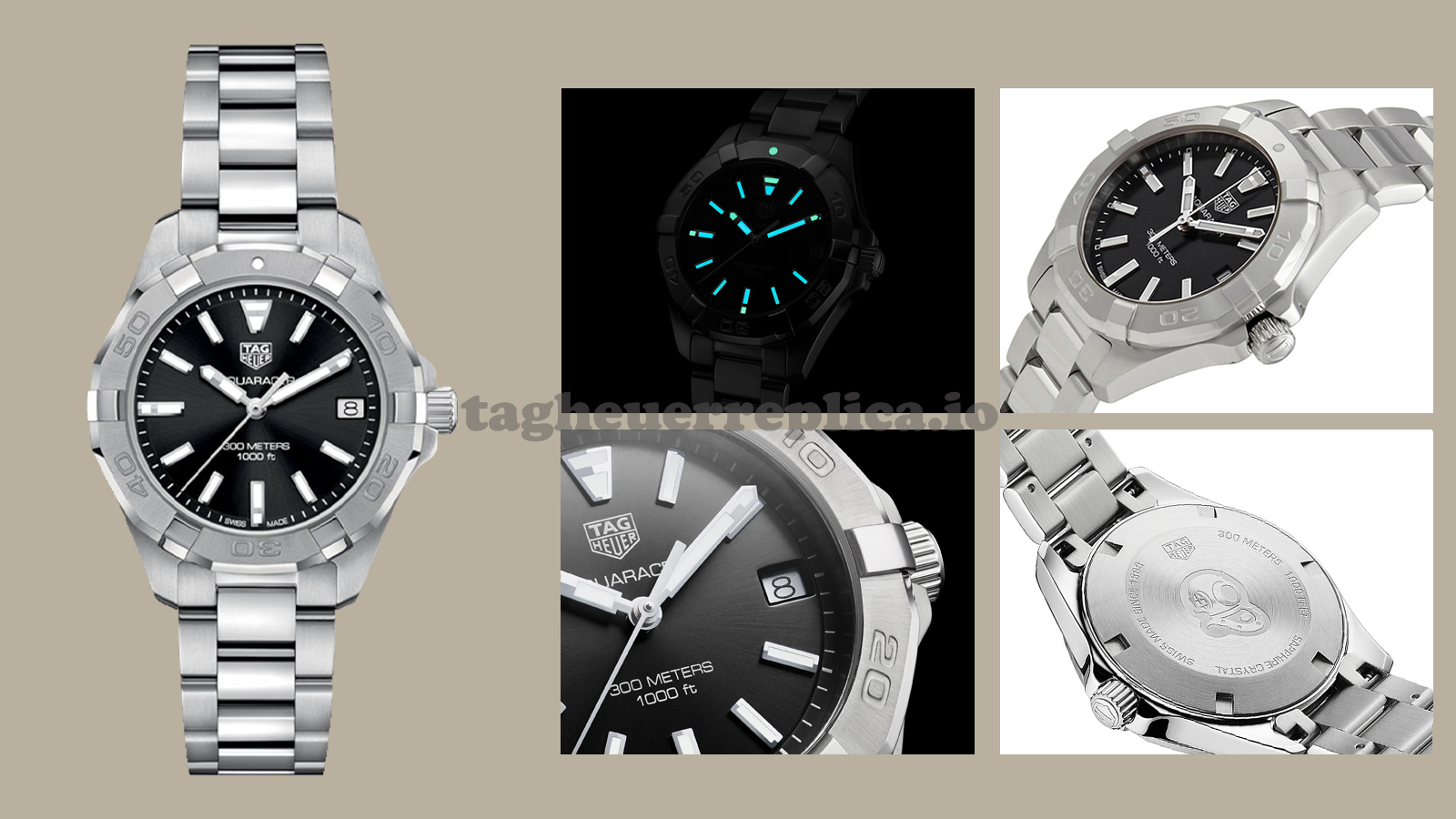Replica TAG Heuer Aquaracer WBD1310.BA0740 32mm Black Sunray Dial - Detailed image