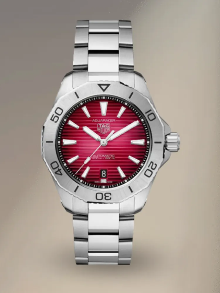TAG Heuer Aquaracer Professional 200 Red Automatic Watch 40mm