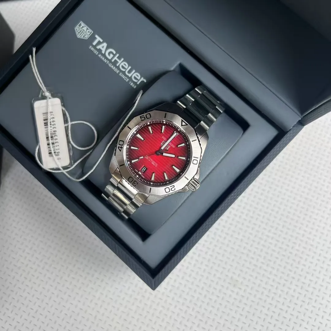 TAG Heuer Aquaracer Professional 200 Red Automatic Watch 40mm front