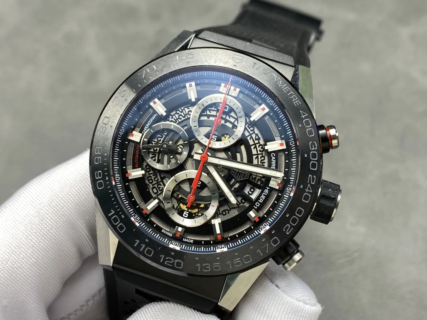 TAG Heuer Carrera Calibre Heuer 01 Automatic Skeleton Dial Men's Watch front