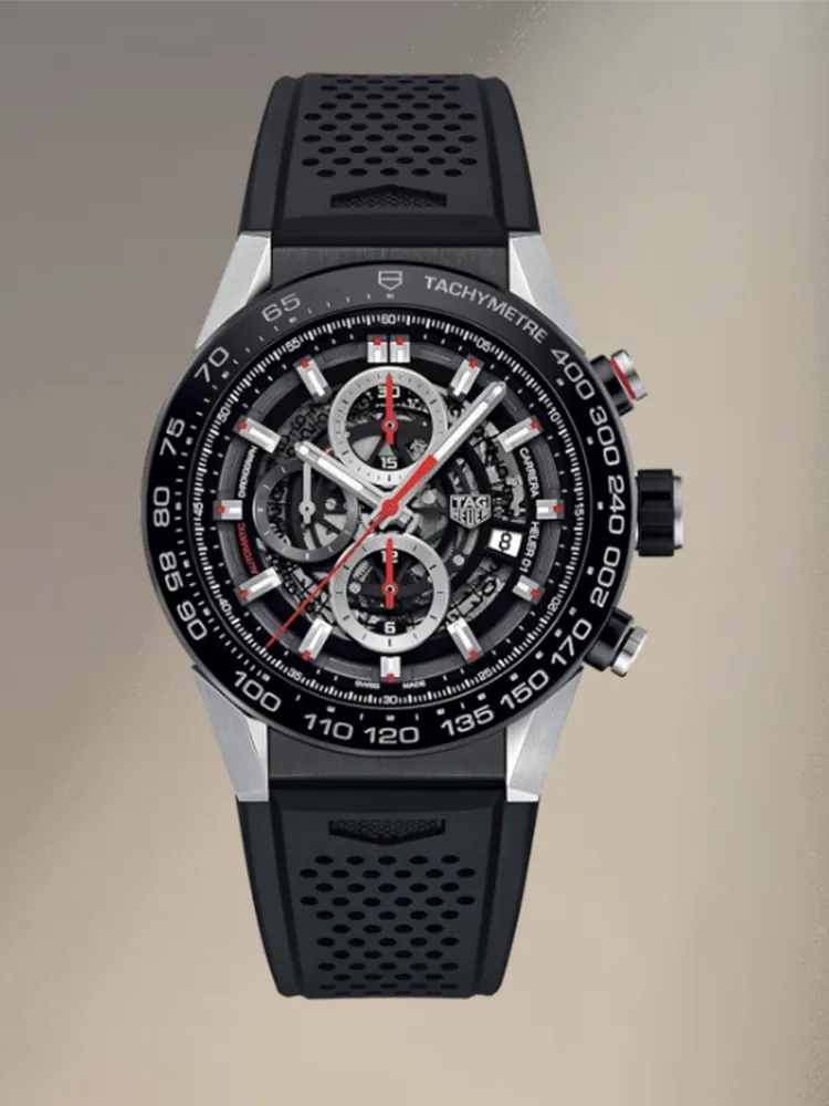 TAG Heuer Carrera Calibre Heuer 01 Automatic Skeleton Dial Men's Watch