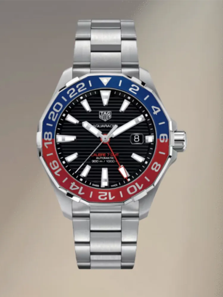 TAG Heuer Aquaracer GMT Automatic, 43 mm, Steel WAY201F.BA0927
