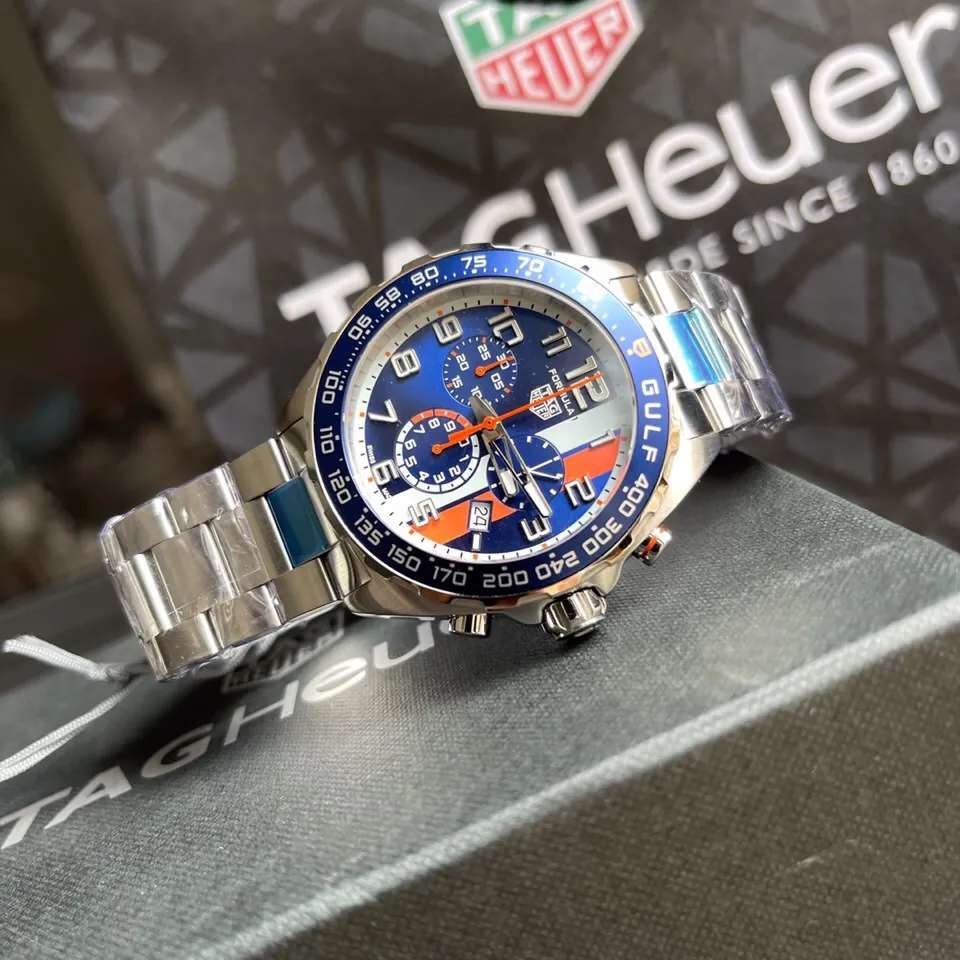 TAG Heuer Formula 1 Gulf Special Edition side