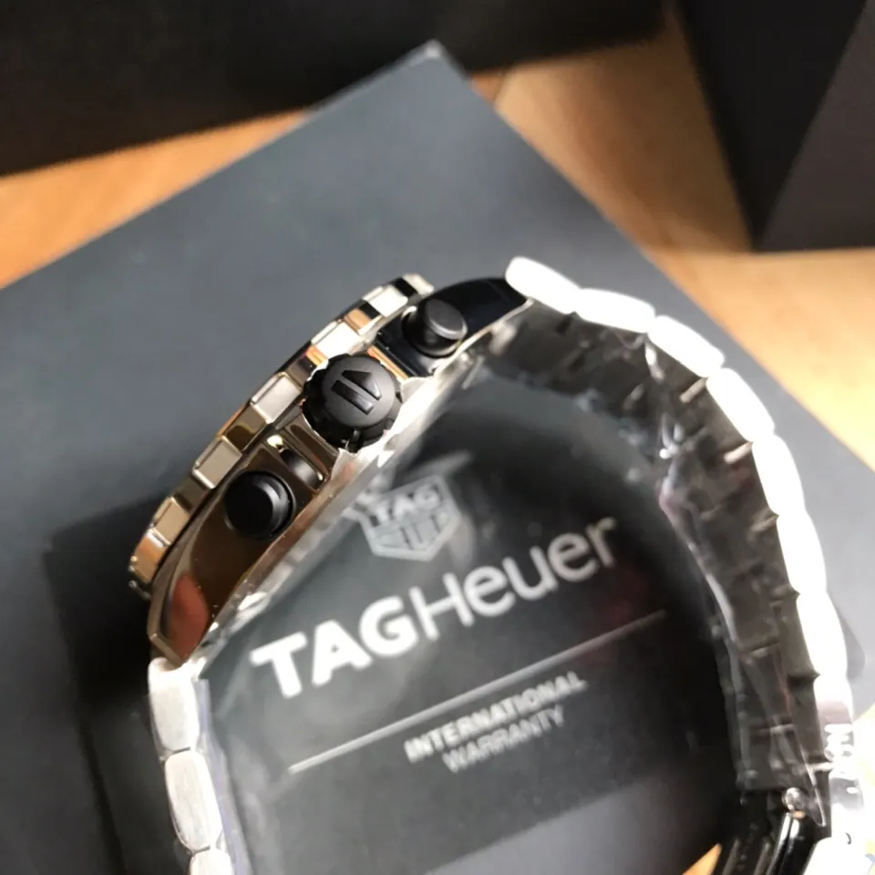 TAG Heuer Formula 1 43mm Men's Watch Black and Orange Dial side