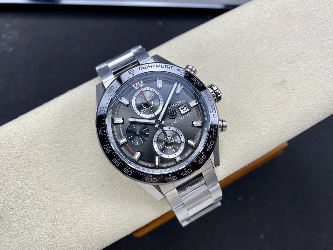 TAG Heuer Carrera Calibre Heuer 01 Stainless Steel Automatic Watch display