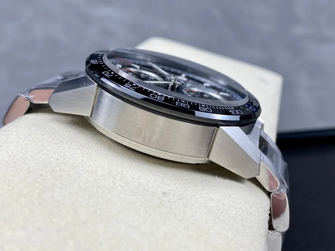 TAG Heuer Carrera Heuer 01 43 mm Steel & Ceramic Watch left