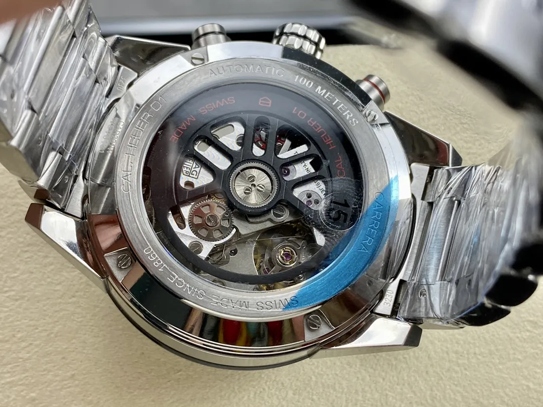 TAG Heuer Carrera Calibre Heuer 01 Stainless Steel Automatic Watch back