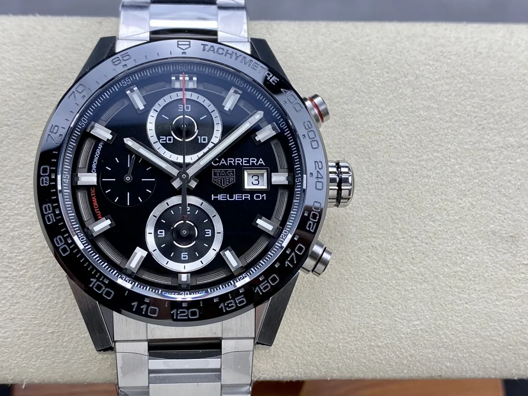 TAG Heuer Carrera Heuer 01 43 mm Steel & Ceramic Watch front