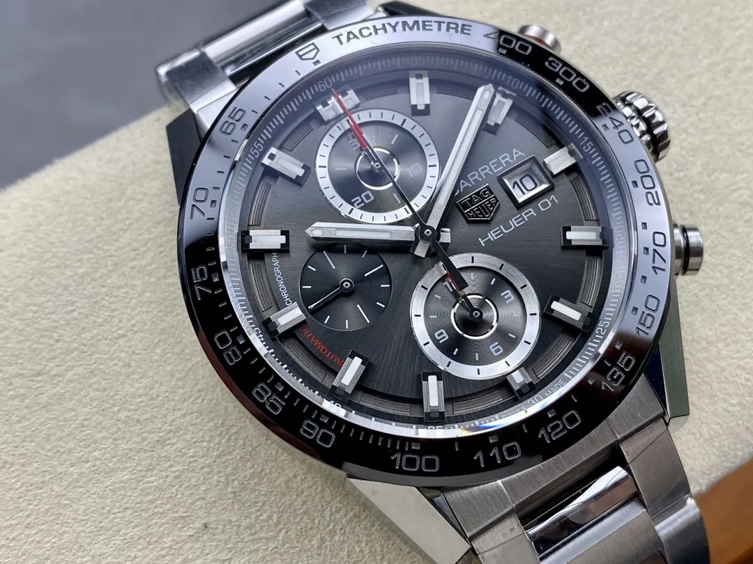 TAG Heuer Carrera Calibre Heuer 01 Stainless Steel Automatic Watch detail