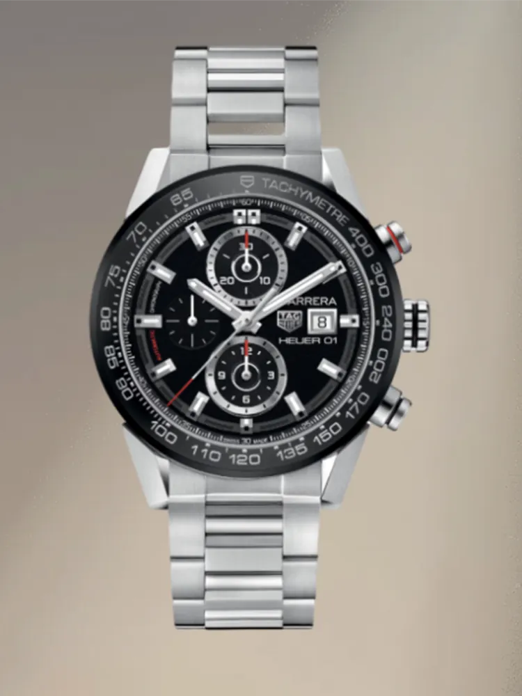 TAG Heuer Carrera Heuer 01 43 mm Steel & Ceramic Watch