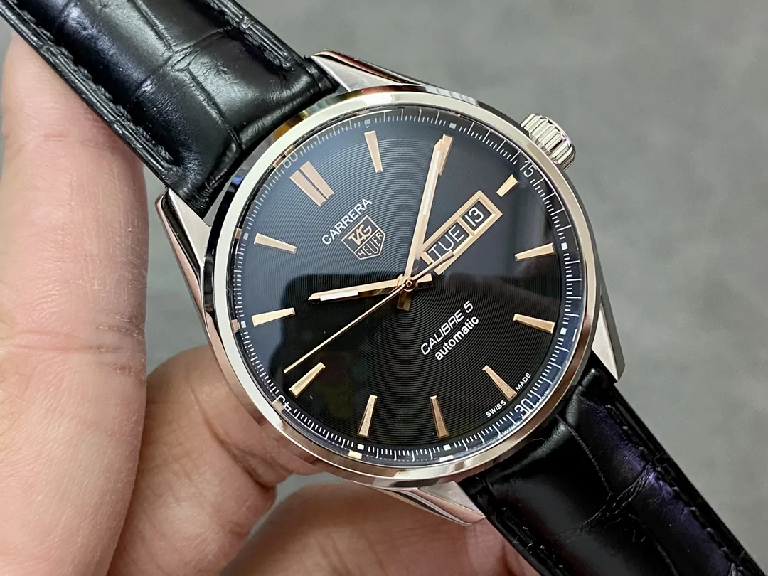 TAG Heuer Carrera Day-Date Automatic Watch 41 mm in hand