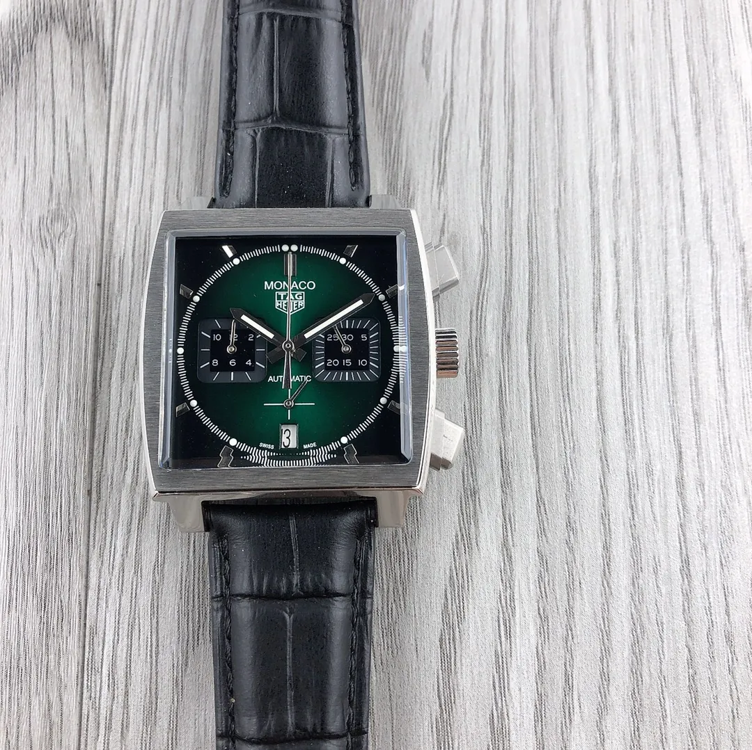 TAG Heuer Monaco Green Dial CBL2116.FC6497 Automatic 39 mm Steel front