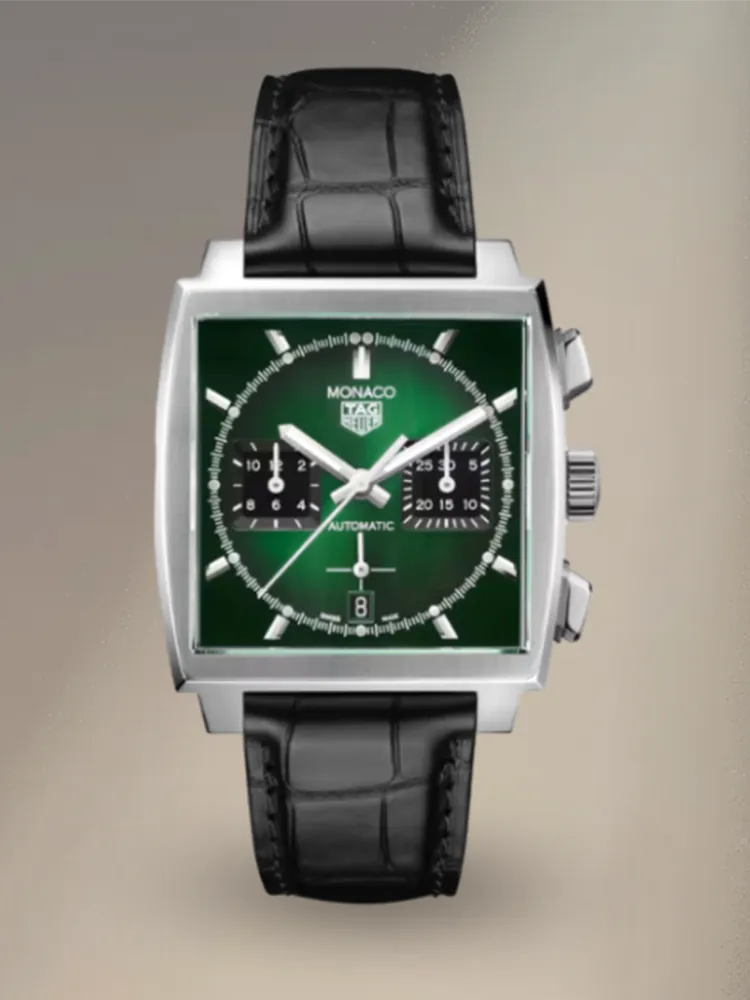 TAG Heuer Monaco Green Dial CBL2116.FC6497 Automatic 39 mm Steel