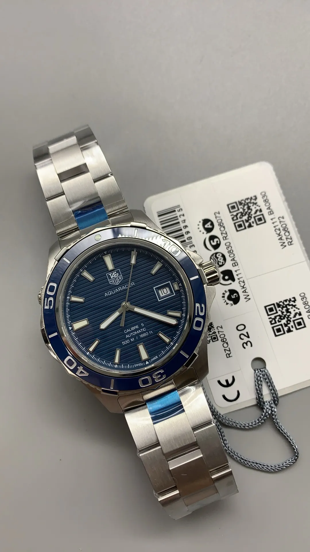 TAG Heuer Aquaracer Calibre 5 500M WAK2111.BA0830 Replica Watch - dial