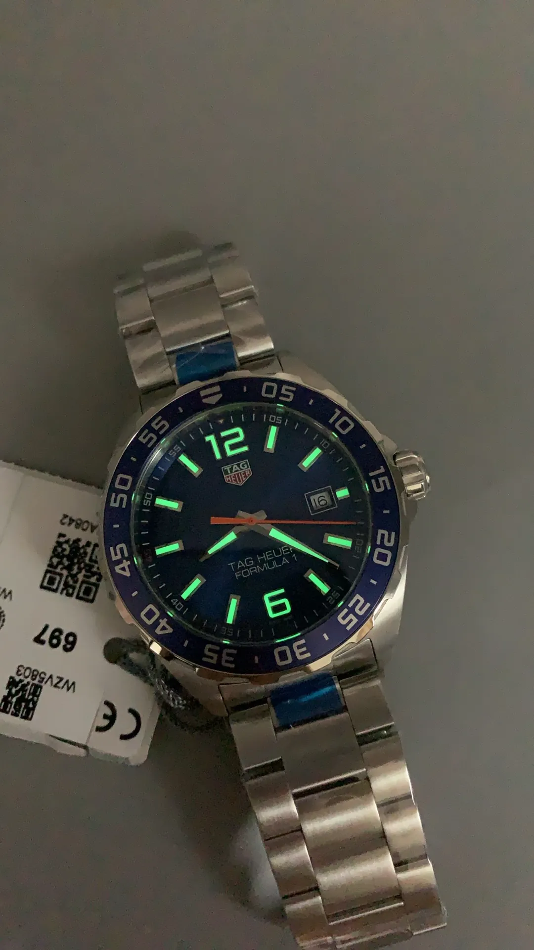 TAG Heuer Formula 1 Date WAZ1010.BA0842 43MM Replica Watch luminous