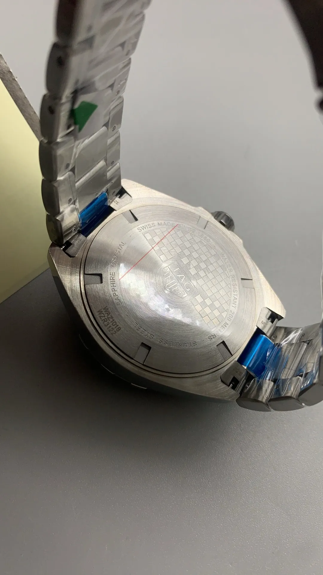 TAG Heuer Formula 1 Quartz 43mm WAZ1018.BA0842 Grey Dial Black Bezel Stainless Steel Watch back