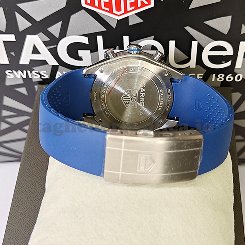 Replica TAG Heuer Carrera CBU2081.FT6274 44mm Extreme Sport Skeleton Titanium TH20-00 Automatic Chronograph Watch - Clasp & Bracelet Shot
