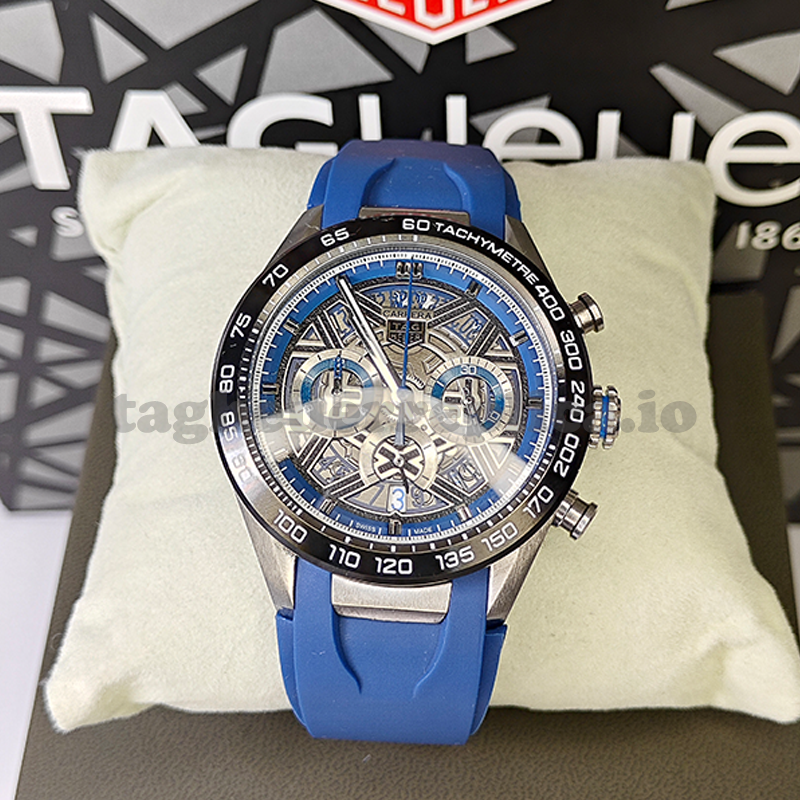 Replica TAG Heuer Carrera CBU2081.FT6274 44mm Extreme Sport Skeleton Titanium TH20-00 Automatic Chronograph Watch - Front 1
