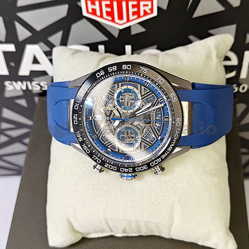 Replica TAG Heuer Carrera CBU2081.FT6274 44mm Extreme Sport Skeleton Titanium TH20-00 Automatic Chronograph Watch - Front 4

