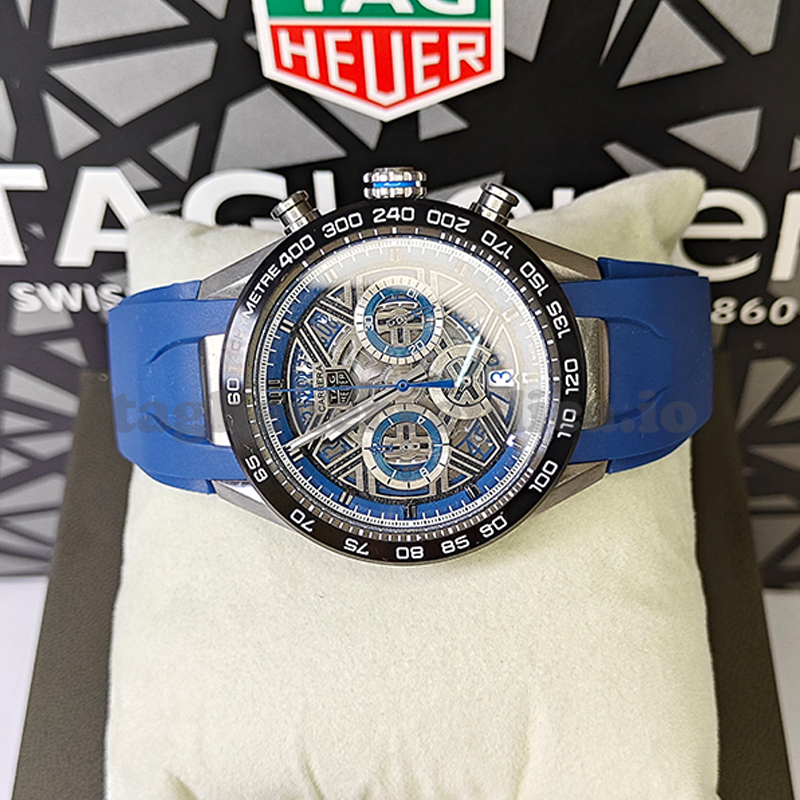 Replica TAG Heuer Carrera CBU2081.FT6274 44mm Extreme Sport Skeleton Titanium TH20-00 Automatic Chronograph Watch - Front 3
