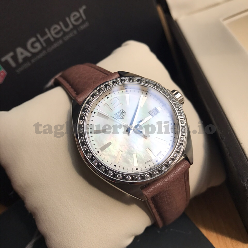 Replica TAG Heuer Formula 1 WBJ131A.FC8255 35mm White Mother Of Pearl Dial - Front 4
