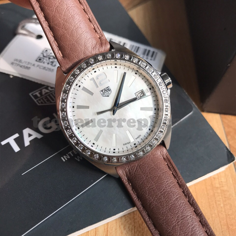 Replica TAG Heuer Formula 1 WBJ131A.FC8255 35mm White Mother Of Pearl Dial - Front 2
