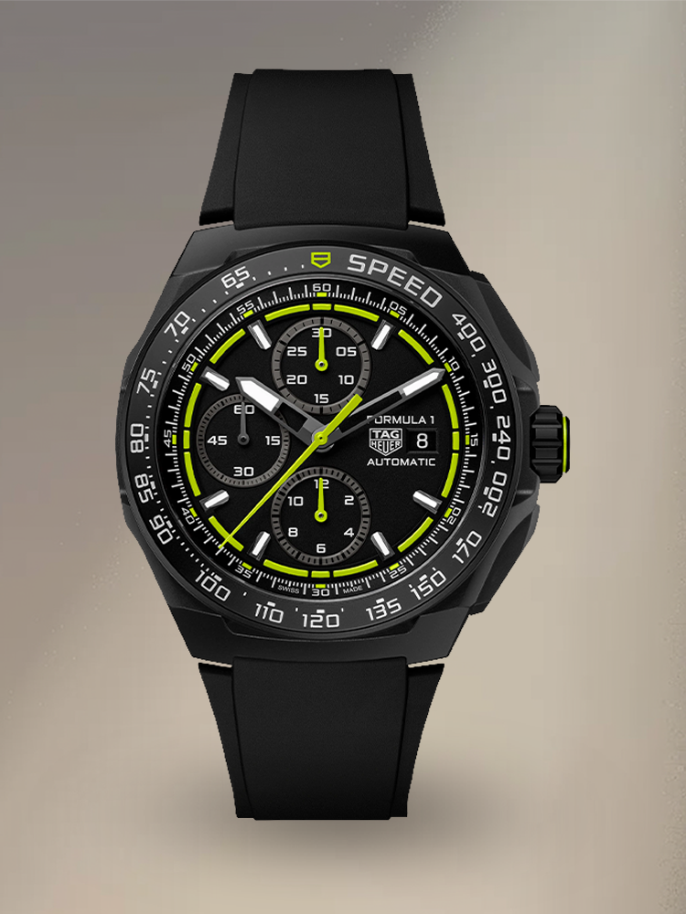 Replica TAG Heuer Formula 1 CBZ2086.FT8098 44mm Black Opal Lime Green Dial - Main image
