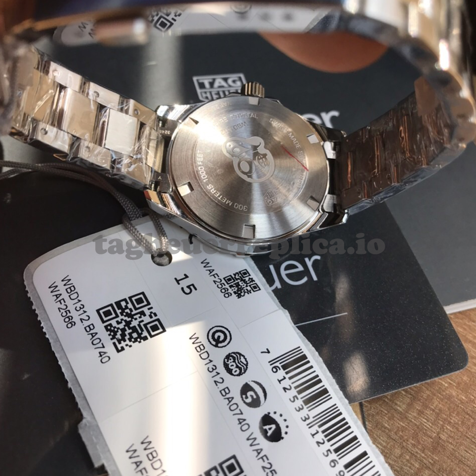 Replica TAG Heuer Aquaracer WBD1312.BA0740 32mm Blue Sunburst Dial - Back

