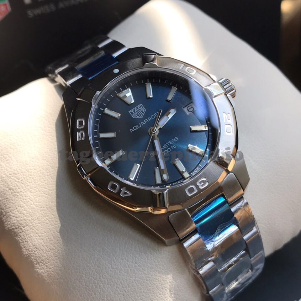 Replica TAG Heuer Aquaracer WBD1312.BA0740 32mm Blue Sunburst Dial - Front 1
