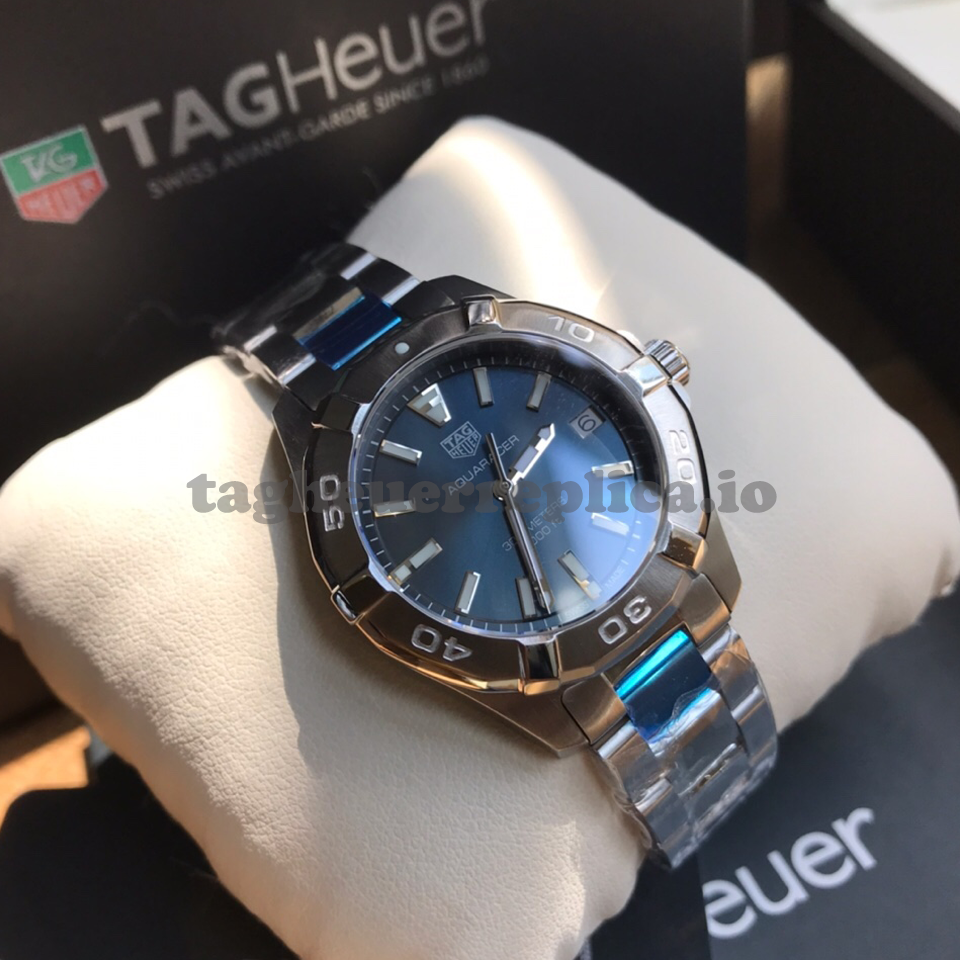 Replica TAG Heuer Aquaracer WBD1312.BA0740 32mm Blue Sunburst Dial - Front 2
