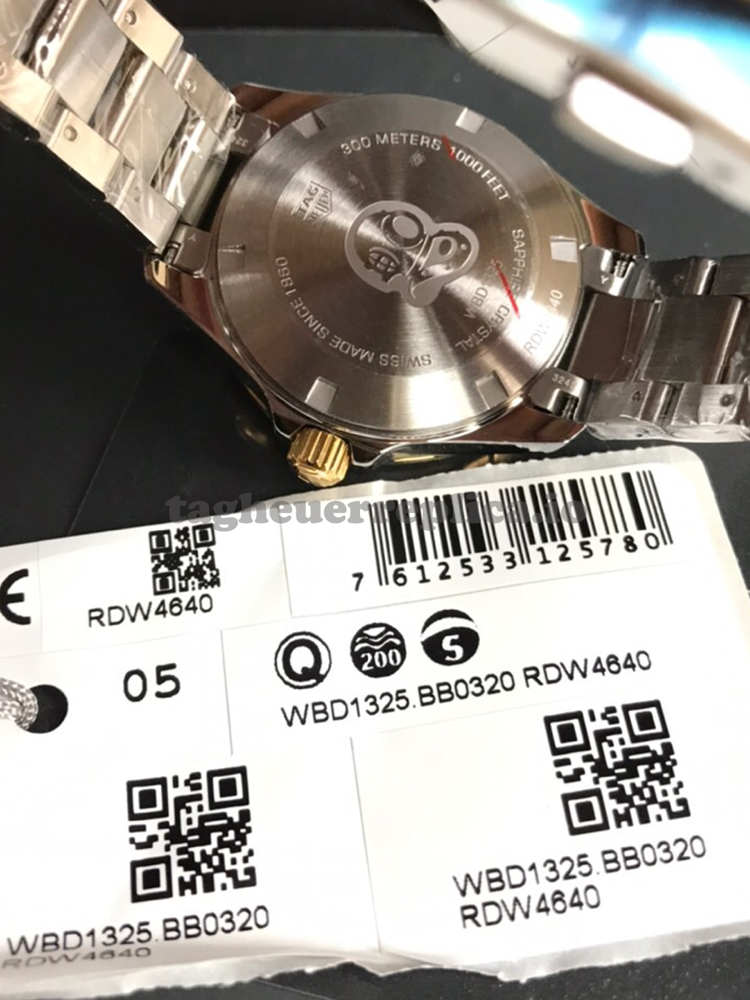 Replica TAG Heuer Aquaracer WBD1325.BB0320 32mm Blue Dial - Back
