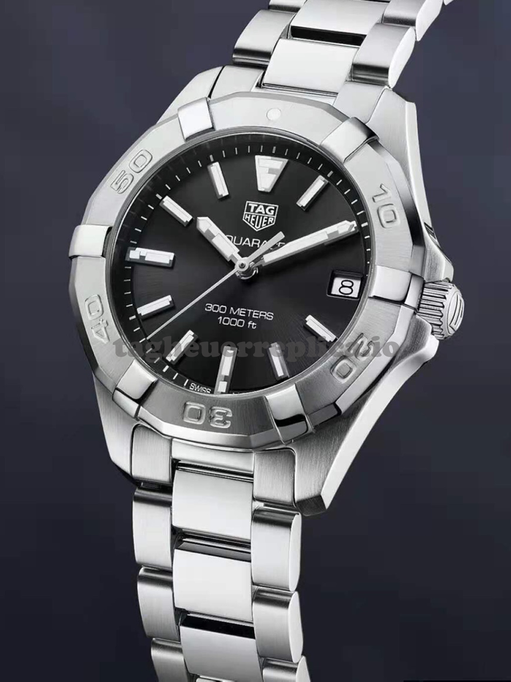 Replica TAG Heuer Aquaracer WBD1310.BA0740 32mm Black Sunray Dial - Front 6
