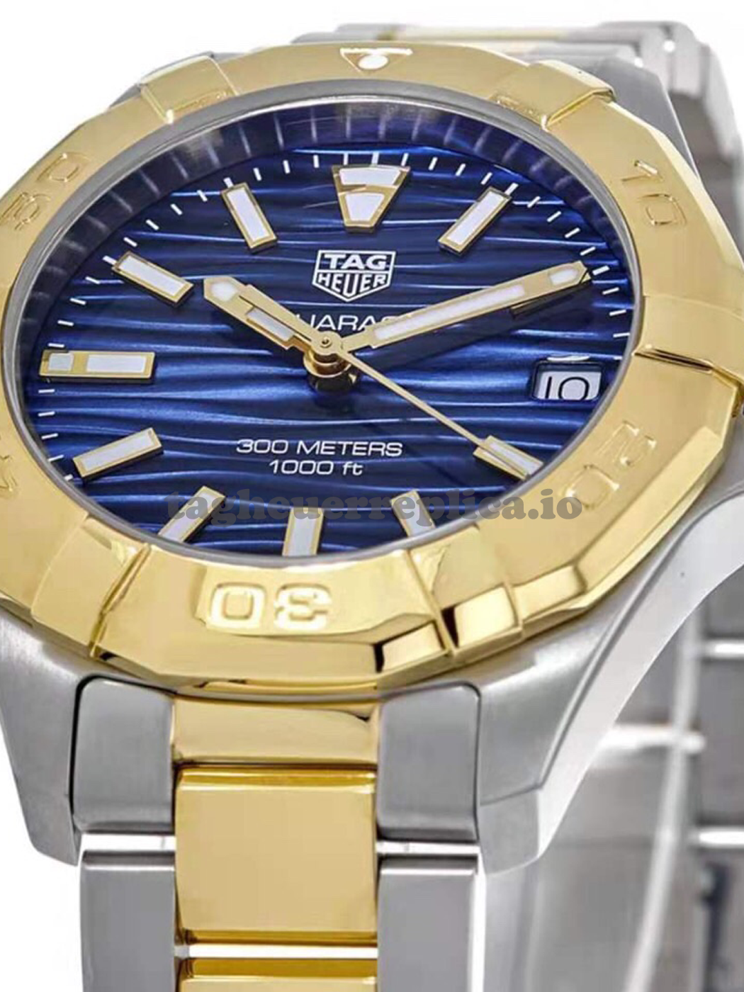 Replica TAG Heuer Aquaracer WBD1325.BB0320 32mm Blue Dial - Dial Details 1
