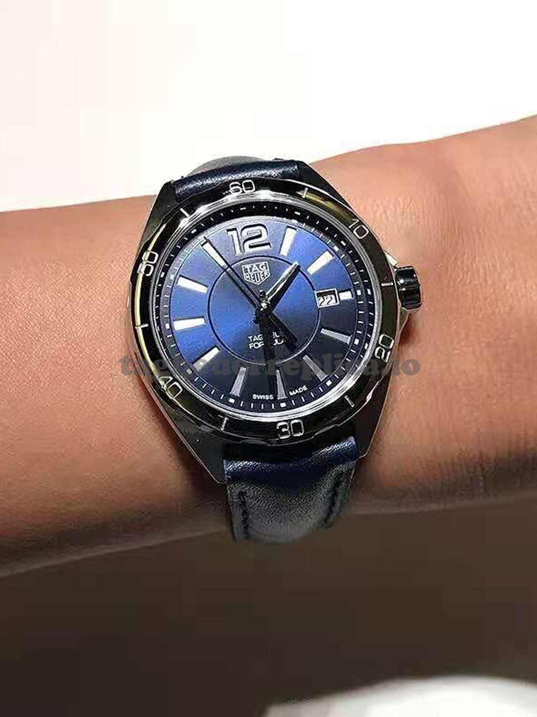 Replica TAG Heuer Formula 1 WBJ1412.FC8233 32mm Navy Sunray Dial - Wearing

